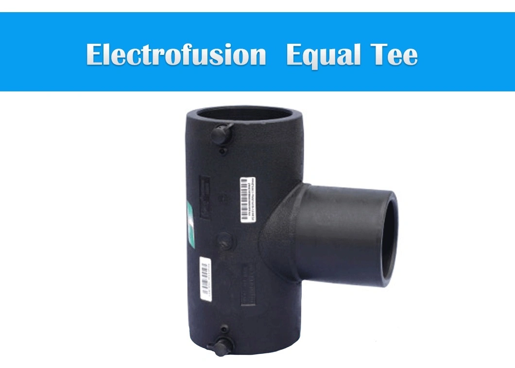 HDPE Pipe Fittings Electrofusion Equal Tee SDR11 SDR17