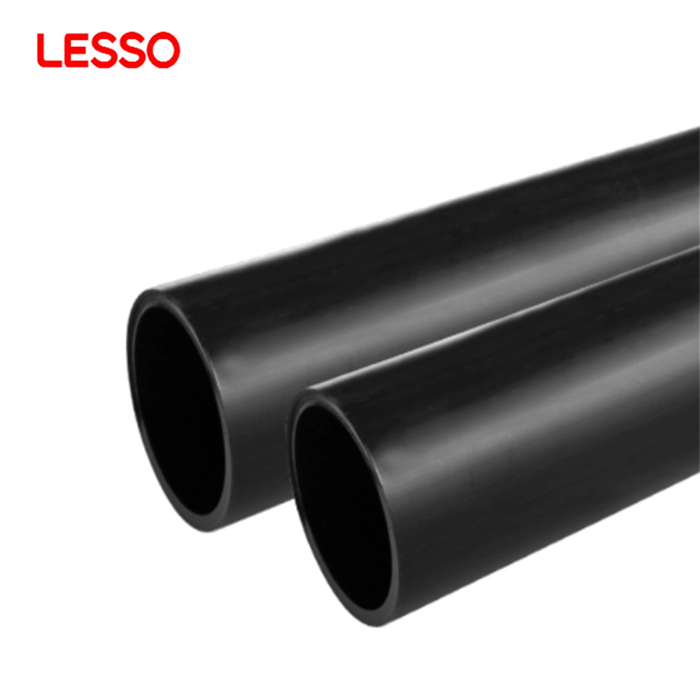 Lesso Good Compression Resistance Sewage Discharge Black 12m HDPE Drainage Pipe