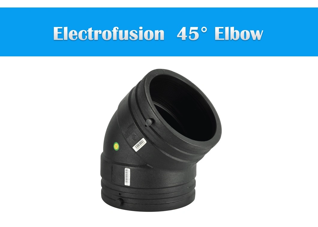 HDPE 45 Degree Elbow SDR11 Electrofusion Pipe Fitting 40mm