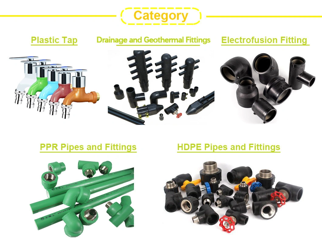 Whole Price HDPE Fittings Coupling/Tee/Male Thread Adaptor for Agriculture Irrigation