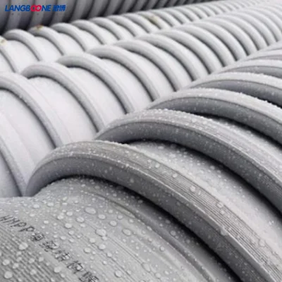 Tubo corrugato in plastica spirale cavo di avvolgimento in HDPE blu da 48 pollici Tubo a parete