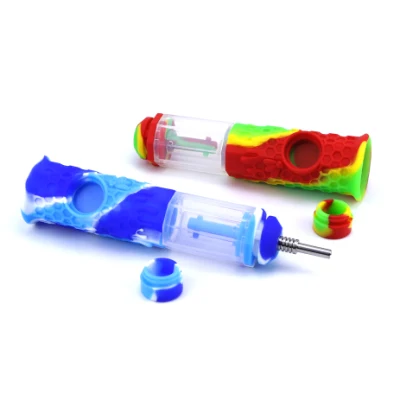Dabs staccabili Rig Accessori per fumo Dabs Rig silicone acqua portatile Pipa di fumo di miele di vetro