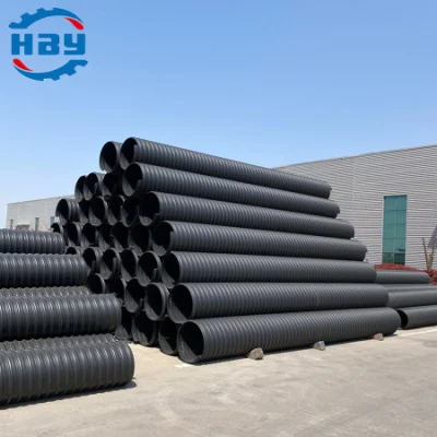 600mm HDPE tubo corrugato a doppia parete per fognature Prezzo all&prime;ingrosso