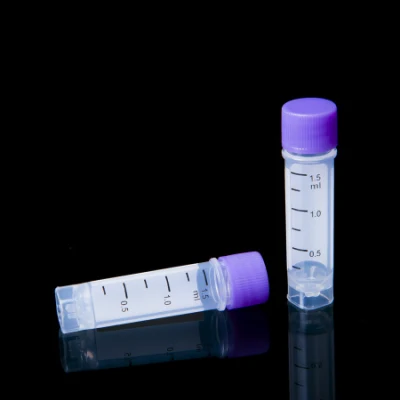 Provetta per analisi monouso da laboratorio in PP provetta criogenica da 1,5 ml con vite Provetta criogenica in plastica per fiale CA P Cryo