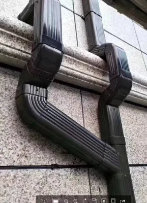 Plastica materiale da costruzione tubo in PVC bianco/nero per Villa Raccolta acqua