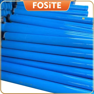 Schermo/involucro da 110 mm in PVC con tubo a saldare grigio o blu Tubo