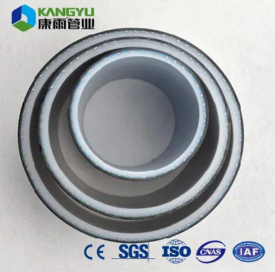 Tubo in HDPE Cina fornitura Pn25 filo telaio scheletro PE composito Tubo in plastica con rete in acciaio