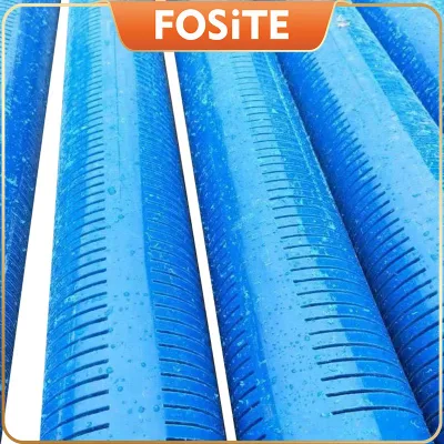  Tubo in PVC per filtri dell&prime;acqua tubi in plastica blu per sottoterra PVC a taglio Tubo schermo