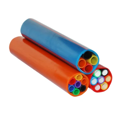 Campione gratuito 2 4 a 7 vie in HDPE Micro Duct diretto interrato Tubo DB per cavo di soffiaggio d&prime;aria in fibra ottica Microdotto Tubo