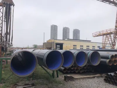 Rivestimento 3PE 2PE rivestito in HDPE tubo in acciaio di lunghezza 5m-14m
