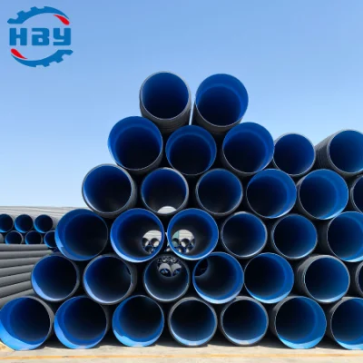600mm HDPE tubo corrugato a doppia parete per fognature Prezzo all&prime;ingrosso