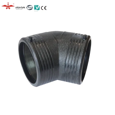 Raccordo PE per elettrofusione, gomito a 45 gradi per tubo PE100 PN16 in HDPE Montaggio