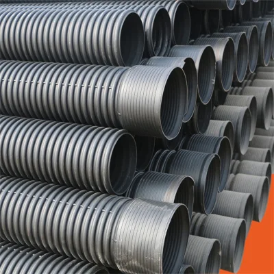 Tubo corrugato a doppia parete in HDPE da 1000 mm per fogne sanitarie Produttore