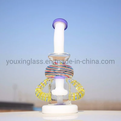 Nuovo prodotto vetro fumo tubo acqua vetro Bubbler multicolore
