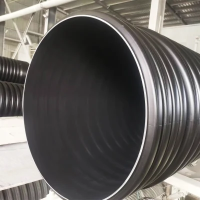 Produttore professionale DN300 Sn4 tubo corrugato in polietilene DWC in HDPE