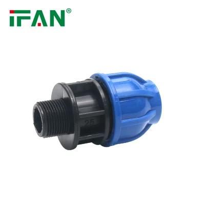 Adattatore maschio per raccordi per tubi in polietilene IFON in HDPE