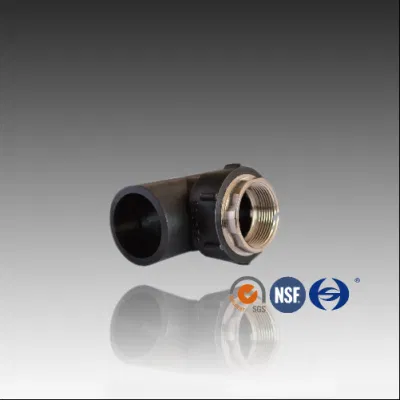 Esagonale HDPE PE 1/2 1/4 1 raccordo a T maschio con filettatura in ottone Adattatore