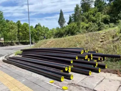 Tubo di poly sotterraneo di gas combustibile di HDPE della linea gialla dalla Cina