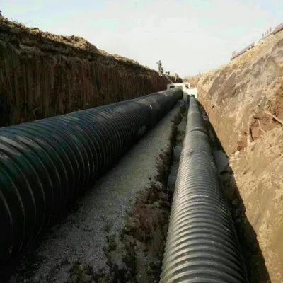Cina fornitore HDPE tubo di drenaggio corrugato di grande diametro