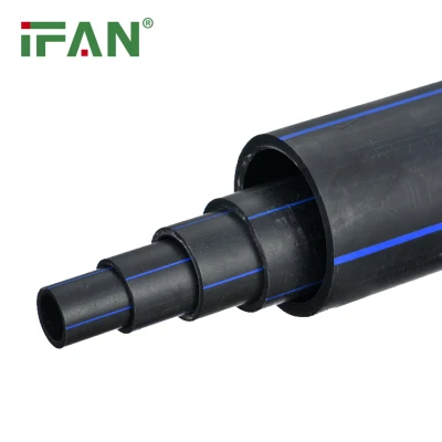 IFON Prezzo all&prime;ingrosso raccordi per tubi in HDPE nero tubo in HDPE 20mm Raccordi in HDPE per l&prime;alimentazione dell&prime;acqua