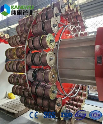 Tubo in HDPE Cina fornitura Pn25 filo telaio scheletro PE composito Tubo in plastica con rete in acciaio