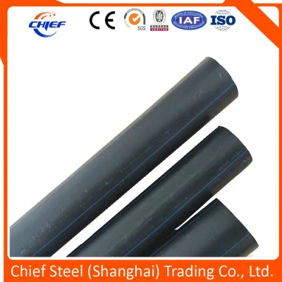 PE100 tubi in polietilene HDPE PN6 Pn8 PN10 Pn12.5 PN16 SDR 26 21 17 13.6 11 DN200 110 mm nero Tubazione ad acqua in HDPE