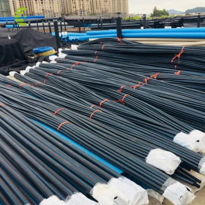  Tubo in HDPE PE ad alta pressione per applicazioni agricole Irrigazione plastica tubo nero tubo di drenaggio acqua standard europeo