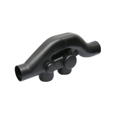 Raccordi per tubi in HDPE Trap Sifonic per drenaggio tetto con pulizia Tramoggia a T ovente PN6 SDR21