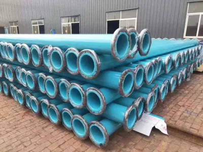 Vendita a caldo all&prime;esterno in PE all&prime;interno di acciaio composito rivestito in plastica blu Tubo per tubo anticorrosione tubo per alimentazione acqua