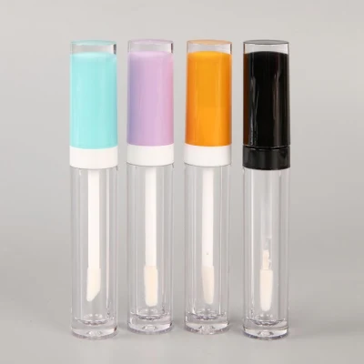 Mini White Color contenitori a labbro lucido stile semplice tubo unico Design tubo in plastica personalizzato con lupploss
