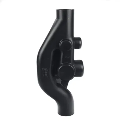 Raccordi per tubi in HDPE Trap Sifonic per drenaggio tetto con pulizia Tramoggia a T ovente PN6 SDR21