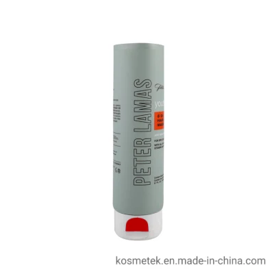  Tubo cosmetico in plastica da 180 ml con flip e spremitura morbida Tappo superiore