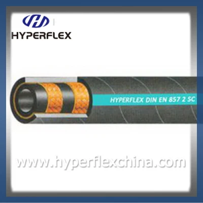  Alta qualità High Pressurre 2 fili Braid Hyperflex en 857 tubo flessibile 2sc/tubo flessibile in gomma idraulica