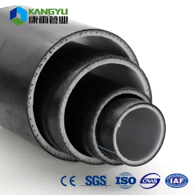  Scarico rinforzato in acciaio drenaggio corrugato perforato arancione a doppia parete Sn4 Fognature economiche tubo corrugato tubo in HDPE di alta qualità