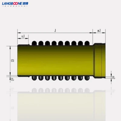 Tubo corrugato in plastica spirale cavo di avvolgimento in HDPE blu da 48 pollici Tubo a parete