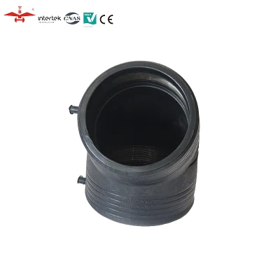 Raccordo PE per elettrofusione, gomito a 45 gradi per tubo PE100 PN16 in HDPE Montaggio