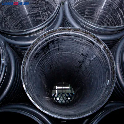 Tubo corrugato in plastica spirale cavo di avvolgimento in HDPE blu da 48 pollici Tubo a parete