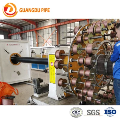 Plastica HDPE/PE pressione tubo acqua composito acciaio rete rinforzata Tubo