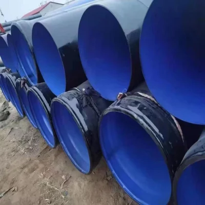 Vendita a caldo all&prime;esterno in PE all&prime;interno di acciaio composito rivestito in plastica blu Tubo per tubo anticorrosione tubo per alimentazione acqua