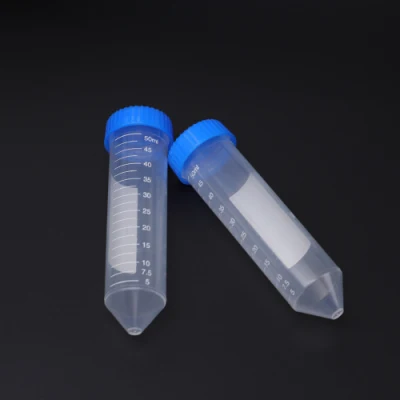  Provetta per centrifuga in plastica PP monouso da laboratorio da 15 ml e 50 ml Per tappi a vite sterili conici senza RNasi e DNasi E test dei tappi Flat-Top