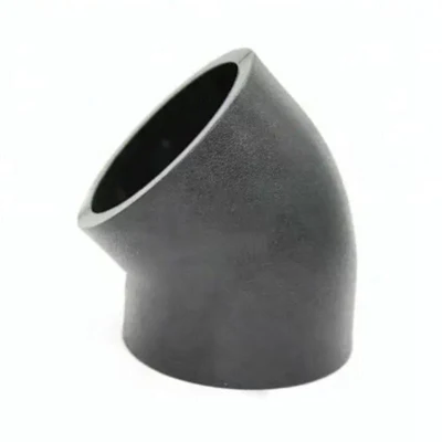 Raccordi per tubi professionali PE100 in HDPE, connettore femmina a gomito a 45 gradi Raccordi