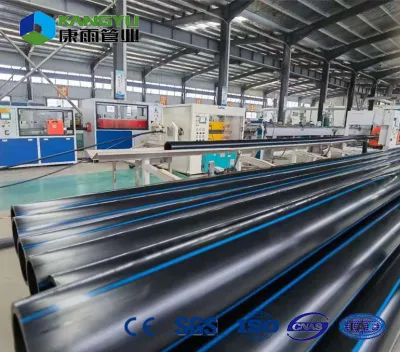 Tubo per irrigazione in PE nero 20mm-1600 mm in HDPE
