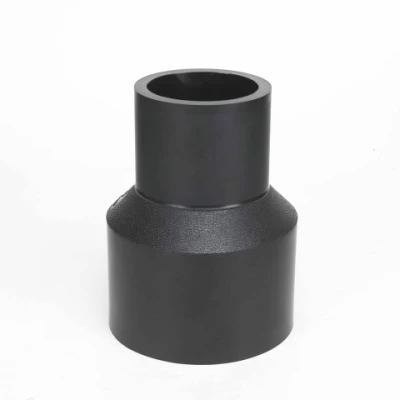 Raccordo per tubi in HDPE accoppiatore di riduzione nero