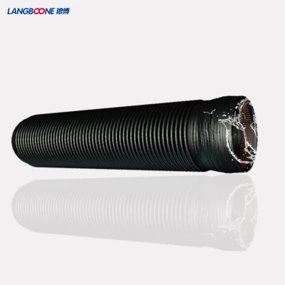 Tubo corrugato in plastica spirale cavo di avvolgimento in HDPE blu da 48 pollici Tubo a parete