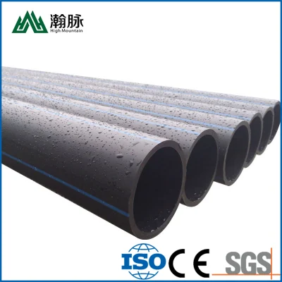 Commercio all&prime;ingrosso 110mm acqua tubo HDPE 6 pollici acqua blu Prezzi Tubo in HDPE