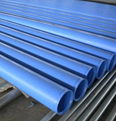 Vendita a caldo all&prime;esterno in PE all&prime;interno di acciaio composito rivestito in plastica blu Tubo per tubo anticorrosione tubo per alimentazione acqua