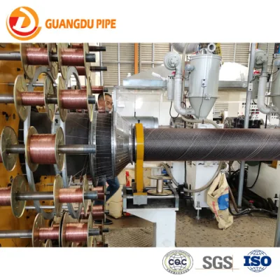 Plastica HDPE/PE pressione tubo acqua composito acciaio rete rinforzata Tubo