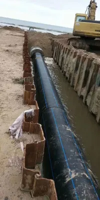  SDR17 SDR11 fornitura in fabbrica PE100 acqua DN300 HDPE tubo da 560 m.