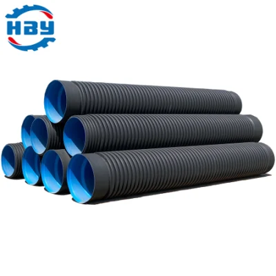  Tubo corrugato a doppia parete in HDPE da 300 mm per drenaggio di colanti caldo Vendita