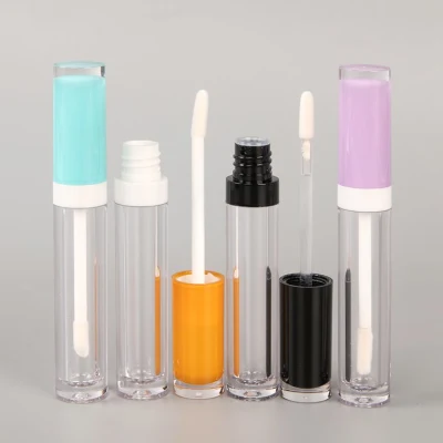 Mini White Color contenitori a labbro lucido stile semplice tubo unico Design tubo in plastica personalizzato con lupploss